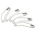 thumbnail image 1 of Seguridad Pasadores 1.97 Pulgadas Metal Níquel Chapado Curvo Costura Pasadores para Mantas Faldas Artesanía Broche Fabricación Plateado Tono 50uds, 1 of 5