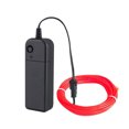 thumbnail image 3 of Lámpara EL Línea luminosa flexible Luz de neón Ultra brillante EL Cable de luz fría (Rojo) Likrtyny Para estrenar, 3 of 8