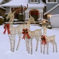 thumbnail image 3 of National Tree Company Pre-Lit  Deer Family, Set of 3, Warm White Lights, LED,  60 Inch, 52 Inch, 36 Inch, Indoor or Outdoor Use., 3 of 5
