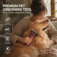 thumbnail image 7 of Pet Pro,Pet Pro Grooming Tool, Double-Sided Dematting Tool, Undercoat Rake, Extra-Wide Dog Grooming Brush & Deshedder Comb for Long Hair, Reduces Shedding 95% for Dogs & Cats, 7 of 7