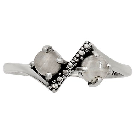 Natural Srilankan Moonstone 925 Sterling Silver Ring s.7 Jewelry R-1184 SDR251501