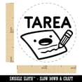 thumbnail image 2 of Tarea Spanish Homework Paper Pencil Teacher Stamp Self-Inking Rubber Stamp for Stamping Ink Stamper Crafting Planners - 1 Inch Medium - Lime Green Ink, 2 of 7