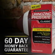 Urinozinc Plus Prostate Supplement with Beta Sitosterol & Saw Palmetto Reduce Frequent Urination, 60 Count