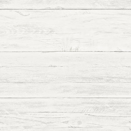 A-Street Prints White Washed Boards Shiplap Wallpaper