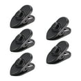 thumbnail image 1 of Clips para auriculares Uxcell, clip de ropa para cable de auriculares, color negro, 5 piezas, 1 of 3