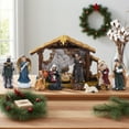 thumbnail image 3 of Nativity Sets for Christmas Indoor Set of 12 Pieces Tabletop Classic Nativity Scene Resin Figurines Set Religious Decorations Collection Gifts fot All Holidays Home Decor, 3 of 9