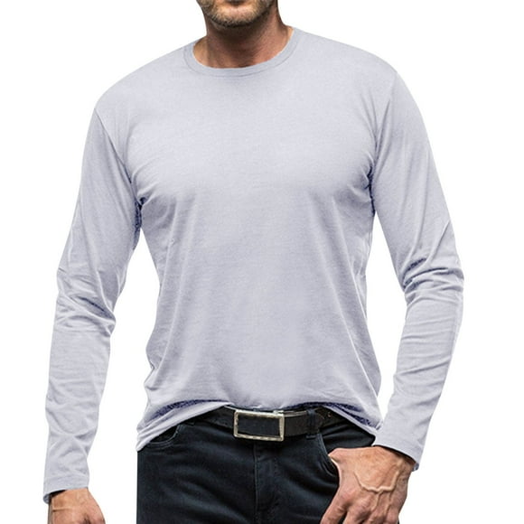 PMUYBHF Men Dress Shirt Black and Red Male Autumn and Winter Long Sleeve T Shirt Pure Cotton Solid Color Bottoming Shirt White Shirt Men for Suit Men's Dress Shirts Big and Tall Short Sleeve