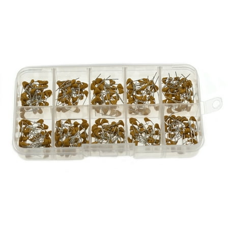 

Aokid 300Pcs 10PF-100NF Monolithic Capacitor Miniature High Precision Ceramics Leaded Multilayer Ceramic Capacitor Assortment for Data Processing Industrial control