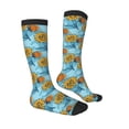 thumbnail image 3 of Picia Women Crew Soft Moisture-wicking Socks Sunflowers Pattern Design Cotton Socks, One Size fit All, 3 of 9