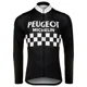 thumbnail image 4 of PEUGEOTful 2 colores retro hombres invierno polar térmico ciclismo camisetas manga larga carreras bicicleta ropa maillot ropa ciclismo, 4 of 4