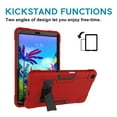thumbnail image 6 of Goldcherry for LG G Pad 5 Tablet Case, Kids Friendly Heavy Duty Shockproof Dropproof Hybrid Rugged Armor with Kickstand Full Body Protective Case for LG G Pad 5 10.1 inch(Red/Black), 6 of 6