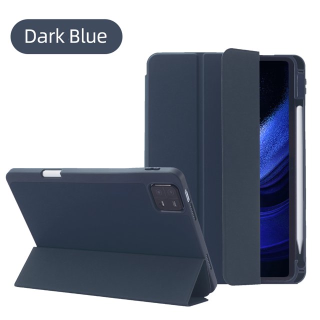 Funda For Xiaomi Pad 6 Pro Case for Xiaomi Mi Pad 5 & 5 Pro 11 inch Tablet Case for Xiaomi Pad 6 11 inch with Awake Sleep Cover Dark Blue Mi Pad 6-6 Pro 11 in