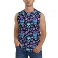 thumbnail image 6 of Daiia Funny Skull Flower Printed Men's Tank Tops,Casual Soft Sleeveless Gym Muscle Shirts Bodybuilding Tee-X-Large, 6 of 8