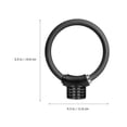 thumbnail image 2 of unbranded 1Ud Cerradura Antirrobo Para Negro Con Tira Reflectante Resistente, 2 of 8