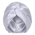 thumbnail image 5 of Miaoju Adjustable Silk Bonnet Satin Curly Hair Wrap for Sleeping Women Breathable Night Turban for Small Large Short Coily, Double Layer, 5 of 5