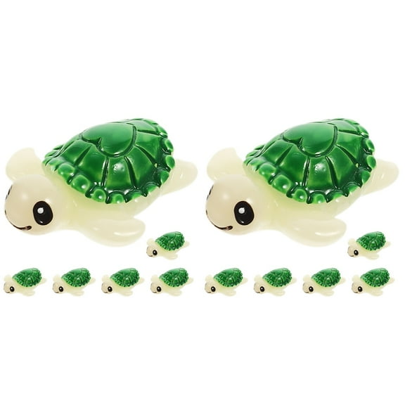 12 Pcs Mini Turtle Model Home Decor Turtle Toys Miniature Figurines Kids Gifts Toy Animals Tiny Resin Animals