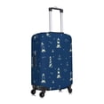 thumbnail image 3 of Uemuo Lighthouses and Anchors Printed Washable Luggage Cover - Fashion Suitcase Protector Fits 18-32 Inch Luggage -X-Large, 3 of 9