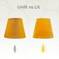 thumbnail image 2 of Royal Designs, Inc. Clip On Chandelier Shade Velvet Fabric,CS-1107-6MU-6, Mustard,&nbsp;4 x 6 x 5.5, Pack of 6, 2 of 3