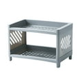 thumbnail image 1 of PENGXIANG Plastic Spice Rack Counter Shelf Easy Assemble Stable Shelf Rack for Skin Care Products Beverage Snacks - Gray, 1 of 2