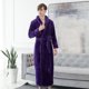 thumbnail image 1 of Camisón de franela alargado y grueso para parejas, para otoño e invierno, albornoces para hombres y mujeres, pijamas de vellón coral extragrandes, 1 of 6