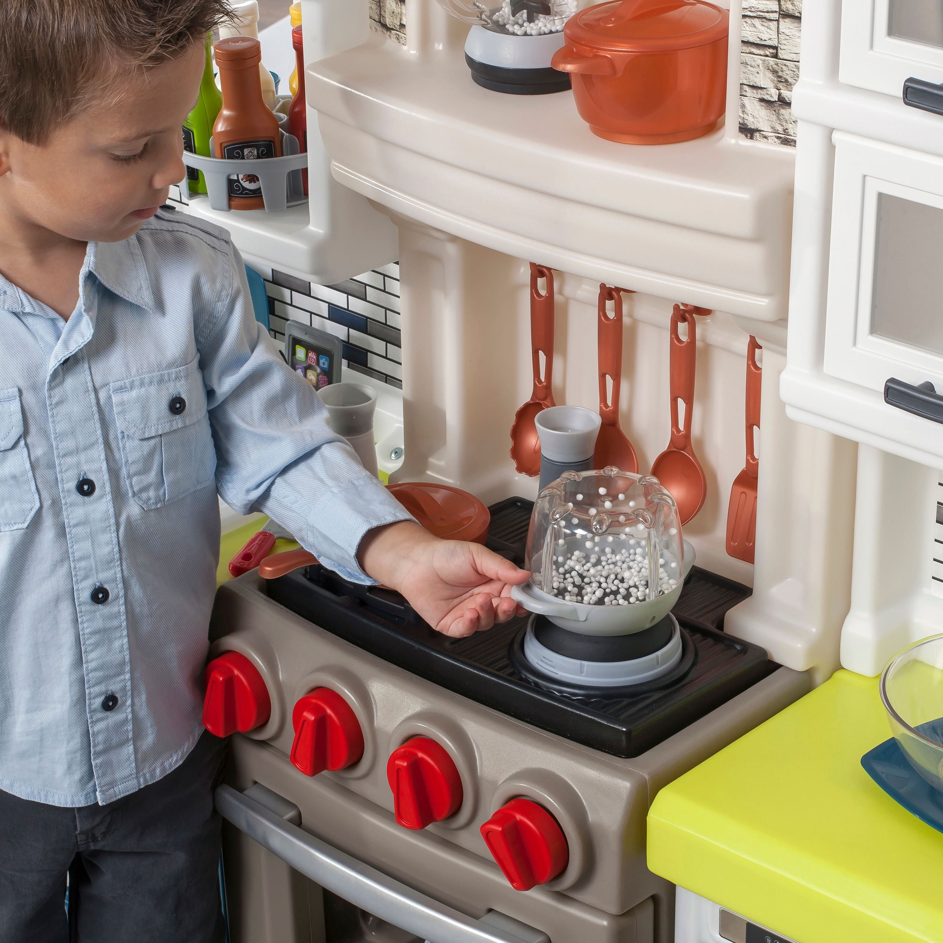 step2 elegant edge play kitchen playset