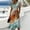 Saffron, variant on Women's Floral Print V Neck Dress Short Sleeve High Waist A Line Midi Casual Summer Outfit Flowy Lightweight Party Wear Vacation Boho Chic Black L