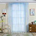 thumbnail image 3 of Cortina de ventana floral de sauce de estilo pastoraldecoración de sala de estar para dormitorio (azul) Ndcxsfigh Nuevos Originales, 3 of 6