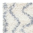 thumbnail image 2 of SAFAVIEH Venus Jonah Abstract Geometric Shag Runner Rug, Ivory/Grey, 2'2" x 8', 2 of 4