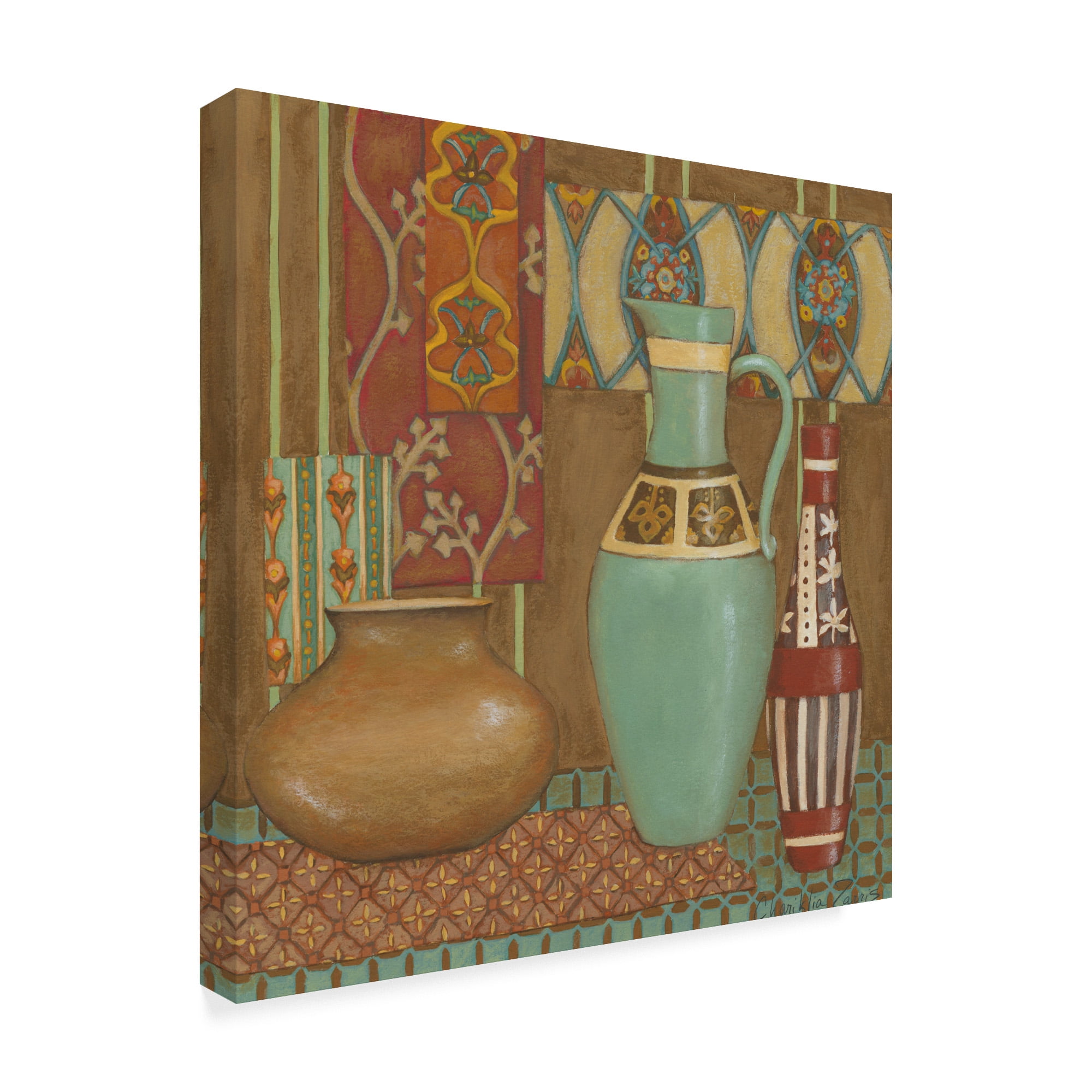 Trademark Fine Art 'Tapestry Still Life I' Canvas Art by Chariklia Zarris