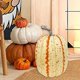 thumbnail image 1 of Calabaza Artificial, utilería de simulación, espuma de alta imitación, decoración para manualidades, calabaza falsa para otoño, recolección en casa, naranja y amarillo, 1 of 8