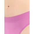 thumbnail image 2 of Joyspun Women's Ribbed Modal Thong Panties, 3-Pack, Sizes XS-3XL, 2 of 5