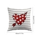 thumbnail image 3 of Funda de almohada con estampado de corazones para San Valentín | Funda de cojín decorativa cuadrada de 45 cm para sofá y cama | Decoración festiva para sala de estar, 3 of 6