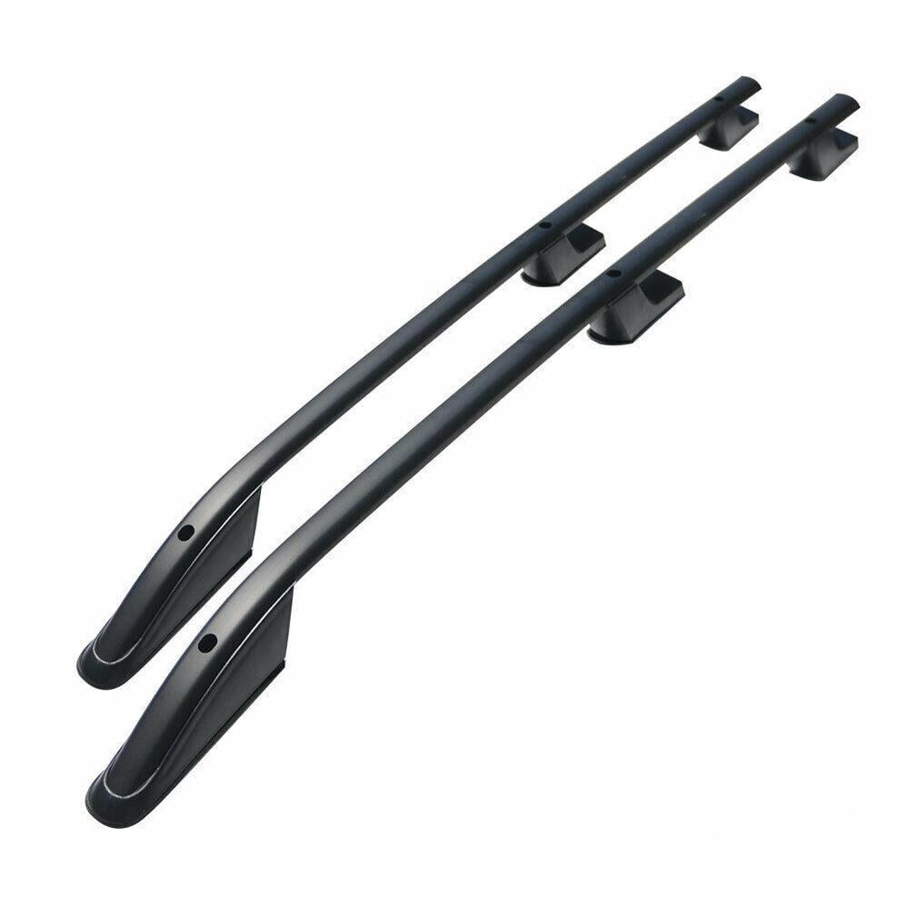 OMAC USA Top Roof Rack Side Rails Bars 2 Pieces Aluminum Black for Ford