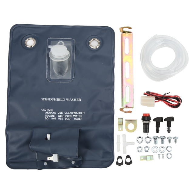Oubit Washer Fluid Reservoir Bottle Kit,Windshield Washer Kit Easy Windshield Washer Kit Windshield Fluid Reservoir Ultra Responsive