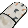 thumbnail image 4 of Yayeee Double Oven Mitt Kitchen Heat Resistant Baking 35" x7" Quilted Glove, Bunnies and Carrots, 4 of 6