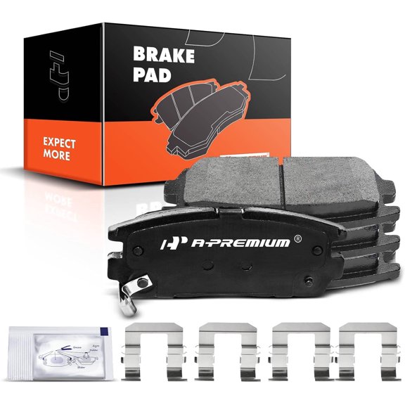 A-Premium Rear Ceramic Disc Brake Pads Set Compatible with Select Chevy GMC Pontiac Saturn and Suzuki Models - Captiva Sport 2012-2015 Equinox 2007-2017 Terrain 2010-2017 Torrent Vue XL-7