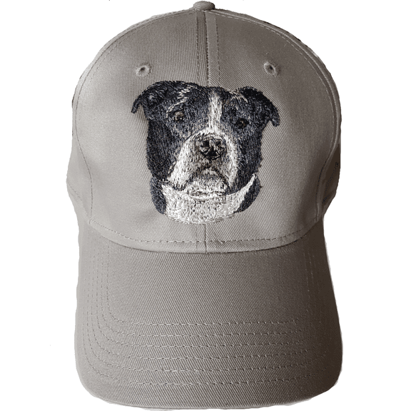 American Bulldog Embroidered on a Gray Hat
