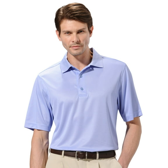 Monterey Club Men's Micro Link Texture Solid Golf Polo Shirt #1066