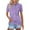 Purple, variant on KDDYLITQ Polo Shirts For Women Cotton Plus Size Short Sleeve Collared Breathable Summer Shirts Lightweight Loose Dressy Golf Shirts Light Blue 2XL