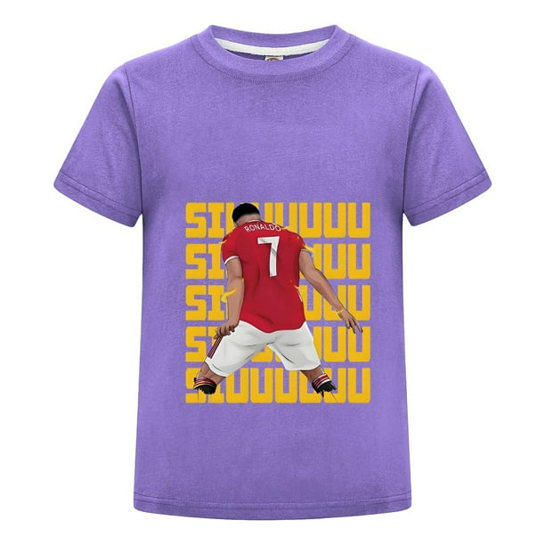 Playera Estilo Cristiano Ronaldo CR7 para Niño | Diseño Veraniego