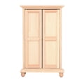 thumbnail image 2 of Armario para casa de muñecas regalo de cumpleaños de madera armario en miniatura para casa de muñecas elegante puerta doble para coleccionistas para fiestas navideñas ANGGREK Otros, 2 of 8