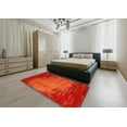 thumbnail image 4 of Ahgly Company Indoor Rectangle Contemporary Orange Red Abstract Area Rugs, 9' x 12', 4 of 6