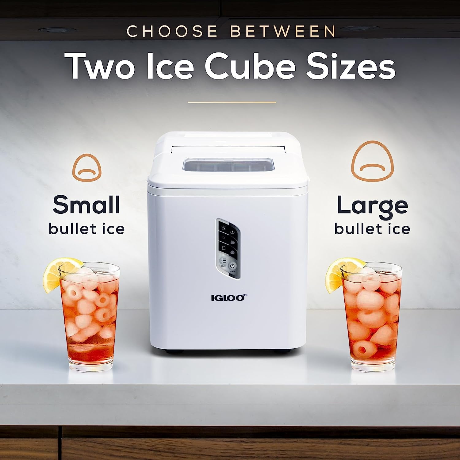 Igloo 26lb. Capacity Portable Ice Maker ICEB26WH , White