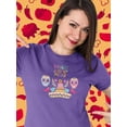 thumbnail image 2 of Cinco De Mayo Chili Calaveras Shaped T-Shirt Women -Image by Shutterstock, Female 3X-Large, 2 of 4