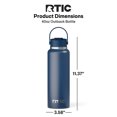 thumbnail image 6 of RTIC Outback 40 oz Insulated Ceramic Lined Water Bottle, Navy, 6 of 7