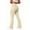 Beige, variant on High Waisted Cargo Pants Women, Stretch Yoga Flare Leggings Casual Workout Cargo Flared Pants with 4 Pockets
