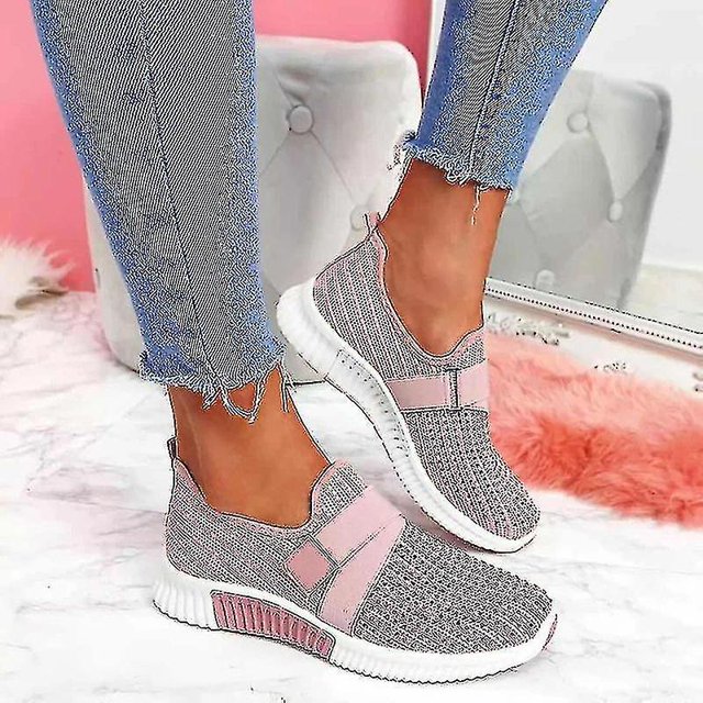 Zapatos Sin Cordones Con Suela Ortopédica Zapatillas De Deporte De Moda Para Mujer Zapatillas De Plataforma Para Mujer Zapatos Para Caminarnegro-35