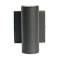 thumbnail image 3 of 62/1142R1 Nuvo Lighting Haley-10W 2 LED Small Up and Down Outdoor Wall Lantern-13 Inches Wide by 3.5 Inches High-Black Finish, 3 of 5