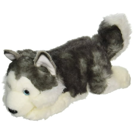 World Miyoni Lying Husky Plush, Measures 11" long. By Aurora - Walmart.com