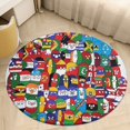 thumbnail image 6 of Countryball Round Carpet Circle Rug Outdoor Patio Area Rug Washable Large Area Rugs Hallway Room Decor Fitness Mats, 6 of 8